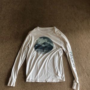 Men’s Large White Aeropostale Long Sleeve Shirt